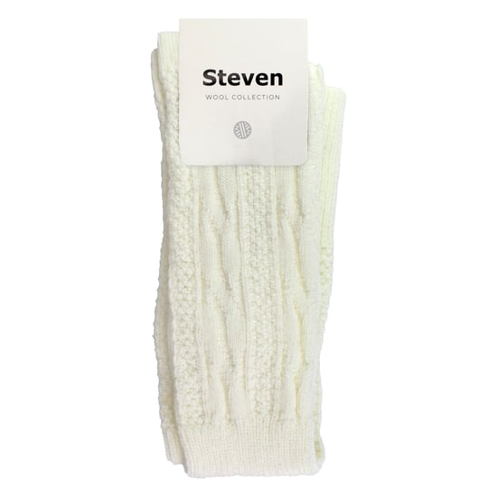 Steven - Dames 1 Paar Over De Knie Wol Sokken | Winter Warme Lange Sokken - Ecru - Image 2