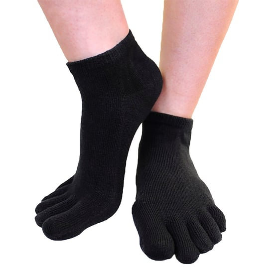TOETOE - Essentiële Vochtregulerende Katoenen Ankelteen Sokken voor Mannen en Vrouwen - Zwart - Image 3