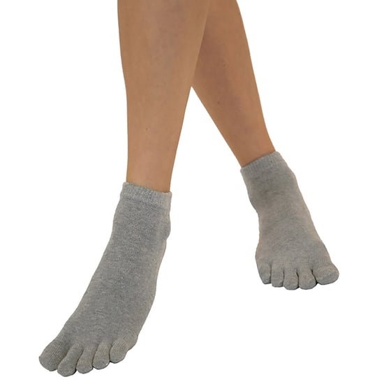 TOETOE - Essential Vochtregulerende Katoenen Enkeltenen Sokken voor Mannen en Dames - Grijs - Image 5