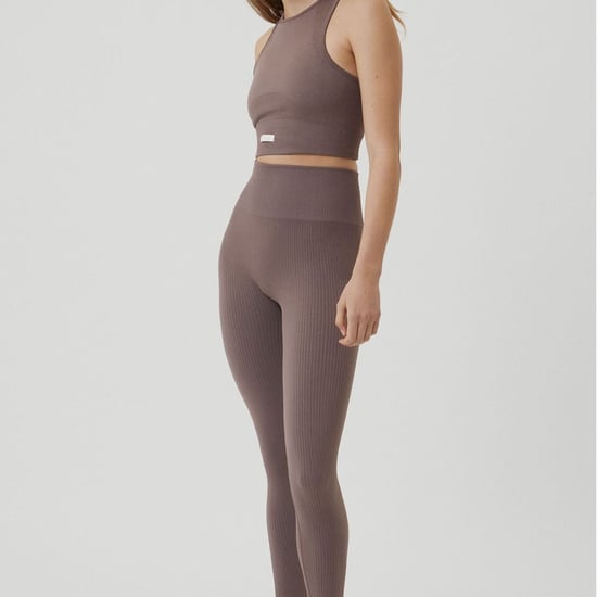 Björn Borg - Dames Naadloze Geribbelde Legging zonder Voet - Mauve - Image 3