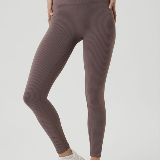 Björn Borg - Dames Naadloze Geribbelde Legging zonder Voet - Mauve - Image 4