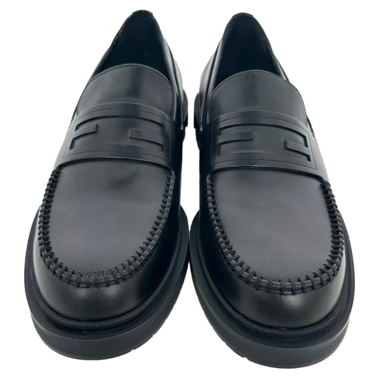 Fendi Frame Slip-On Loafers in zwart kalfsleer - Image 2
