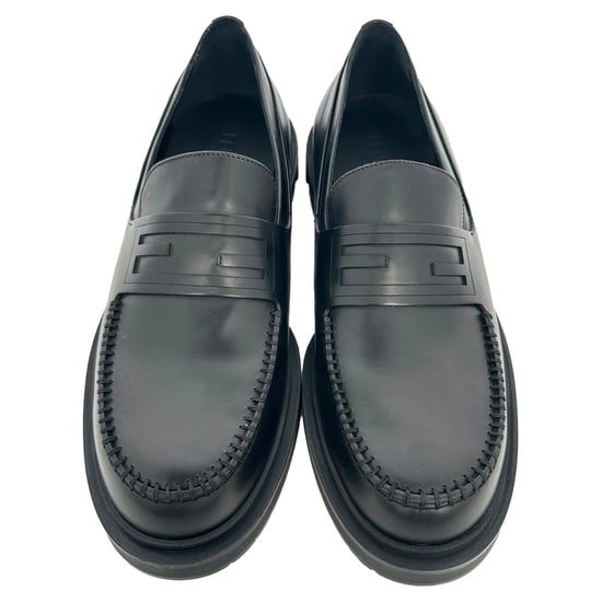 Fendi Frame Slip-On Loafers in zwart kalfsleer - Image 4