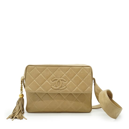 Chanel Vintage leren schoudertas met camera - Image 1