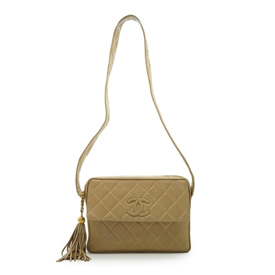 Chanel Vintage leren schoudertas met camera - Image 2