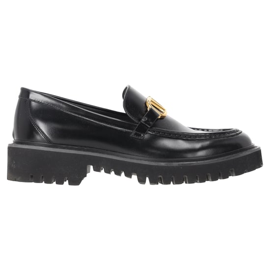 Valentino Garavani VLogo kenmerkende loafers in zwart kalfsleer - Image 1