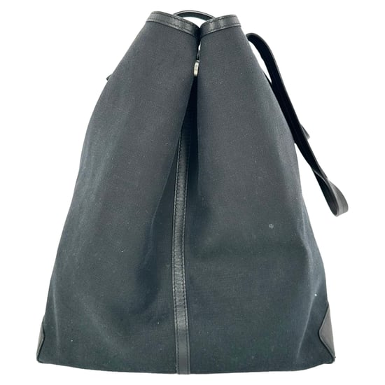 De Row Park Tote Three canvas draagtas in zwart nylon canvas - Image 2