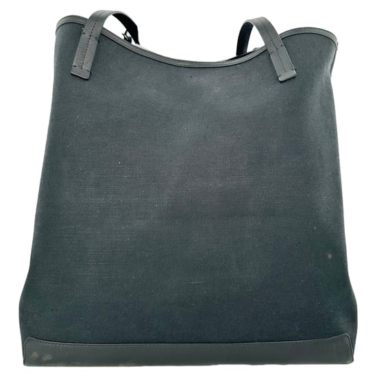 De Row Park Tote Three canvas draagtas in zwart nylon canvas - Image 3