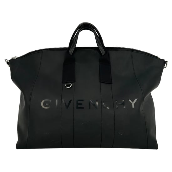 Givenchy Antigona sporttas in zwart gecoat canvas - Image 1