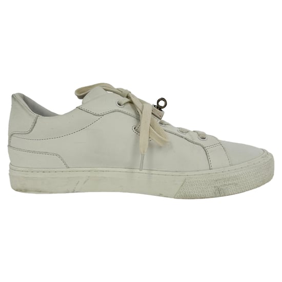 Hermès Day lage sneakers van wit kalfsleer - Image 1