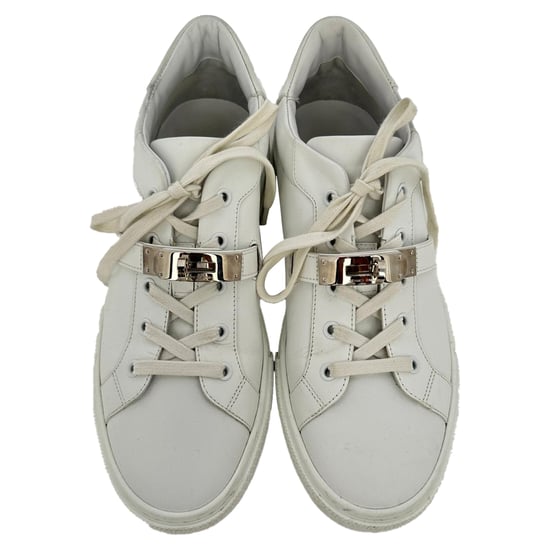 Hermès Day lage sneakers van wit kalfsleer - Image 4