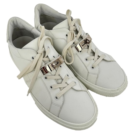Hermès Day lage sneakers van wit kalfsleer - Image 5