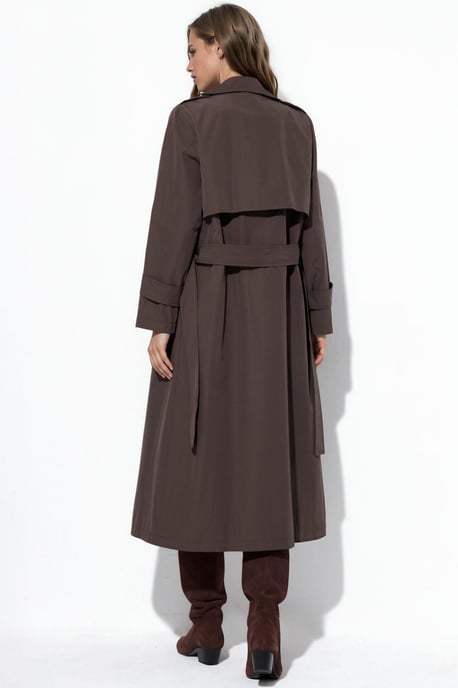Dubbelzijdig Gordijn Trenchcoat met Ceintuur - Image 3