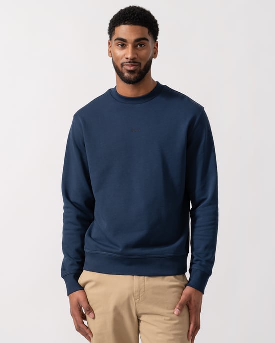 Hugo Boss blauw katoenen heren sweatshirt - Image 1