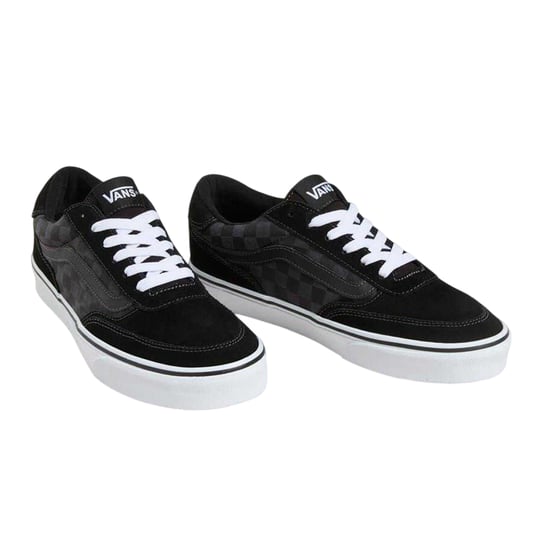 Vans Lage herensneakers van suède met ruitjespatroon uit Brooklyn (Zwart) - Image 2