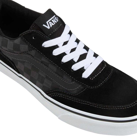 Vans Lage herensneakers van suède met ruitjespatroon uit Brooklyn (Zwart) - Image 4