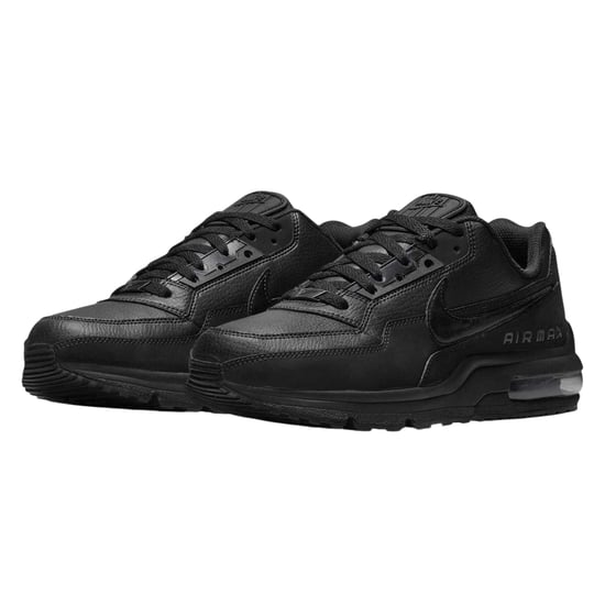 Nike Air Max-sportschoenen voor heren van gecoat leer (Drievoudig zwart) - Image 4