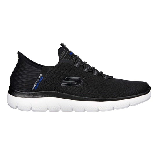 Skechers Mens Summits - Hoge Slip-In-sportschoenen (Zwart, Wit) - Image 1