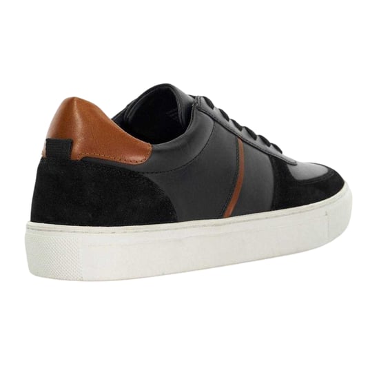 Dune London Heren Theron Leren Sportschoenen (Zwart) - Image 2