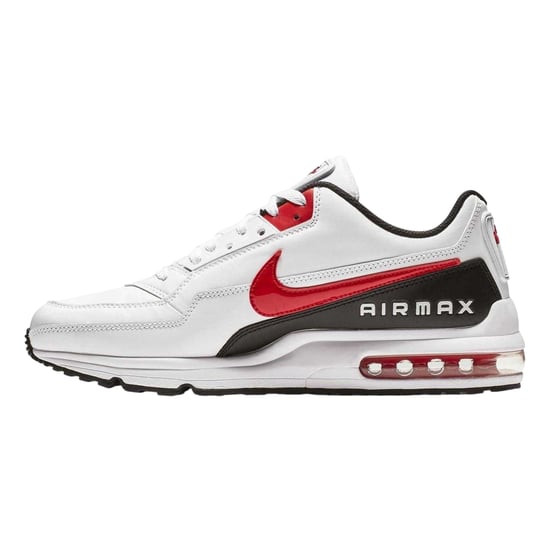 Nike Air Max-sportschoenen voor heren van gecoat leer (Wit/rood/zwart) - Image 2
