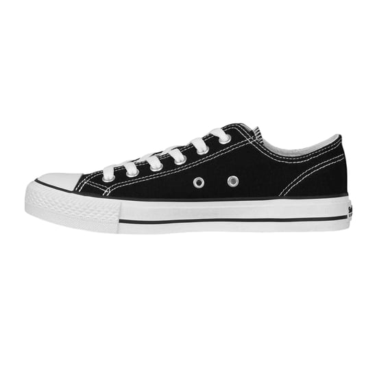 SoulCal Canvas platte sneakers voor dames (Zwart, Wit) - Image 3