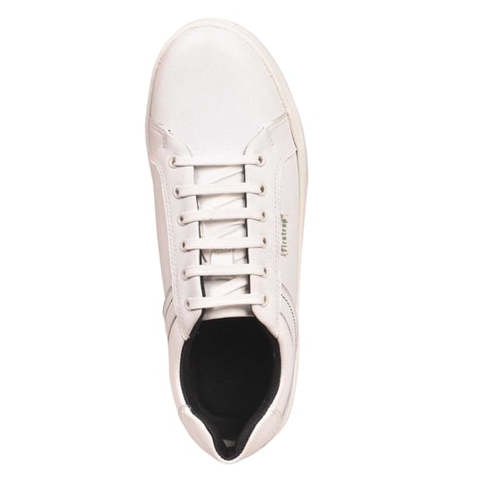 Firetrap Heren Wolf leren sportschoenen met demping (Wit) - Image 3