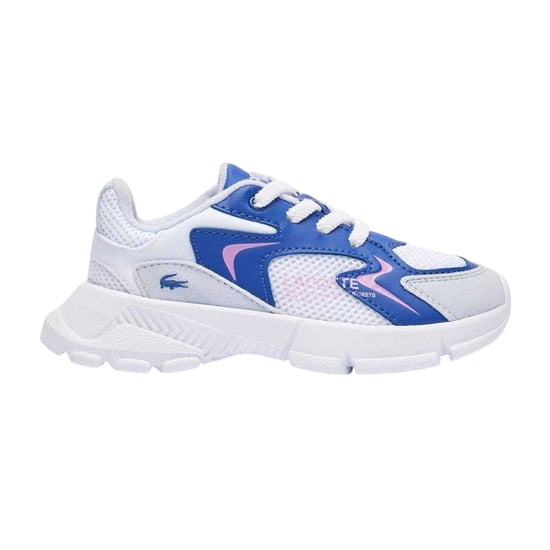 Lacoste Kinderschoenen L003 Neo Suede, stevige platte sneakers (Lichtblauw) - Image 1