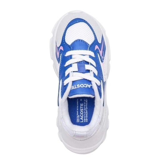 Lacoste Kinderschoenen L003 Neo Suede, stevige platte sneakers (Lichtblauw) - Image 3