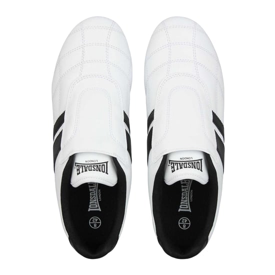Lonsdale Heren-sneakers van Brent-leer zonder veters (Wit) - Image 3