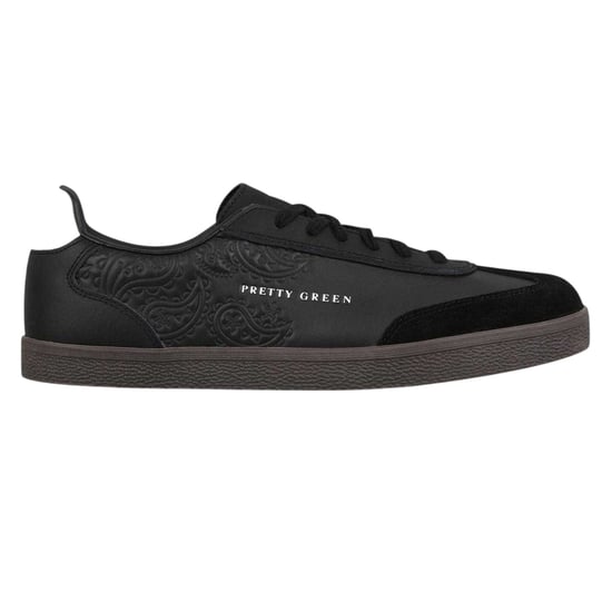 Pretty Green Leren sportschoenen voor heren van Moorgate (Zwart) - Image 1