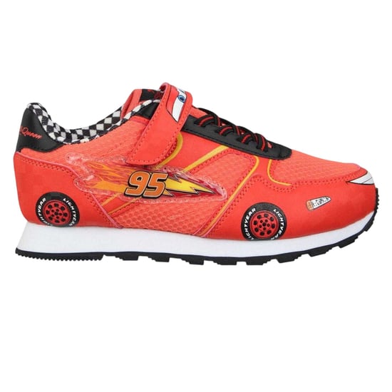 Slazenger Leren sportschoenen voor kinderen met Lightning McQueen-motief uit de Cars-serie (Rood) - Image 1