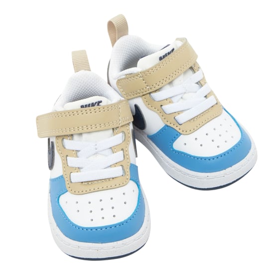 Nike Borough leren sportschoenen voor kinderen/jongeren (Wit/blauw/rood) - Image 3
