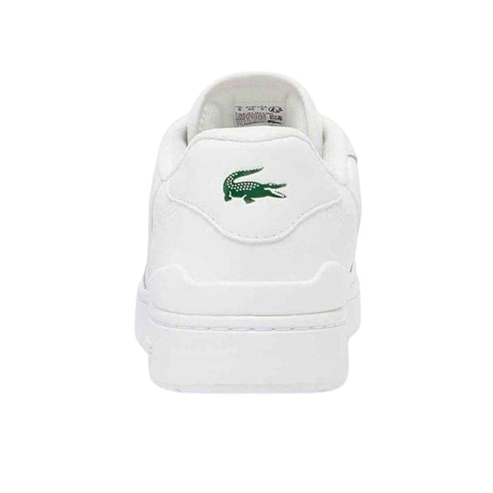Lacoste Leren platte sneakers voor heren met T-clip (Wit) - Image 2
