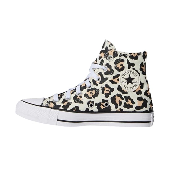 Converse Klassieke hoge platte sneakers met luipaardprint voor dames (Luipaard) - Image 2