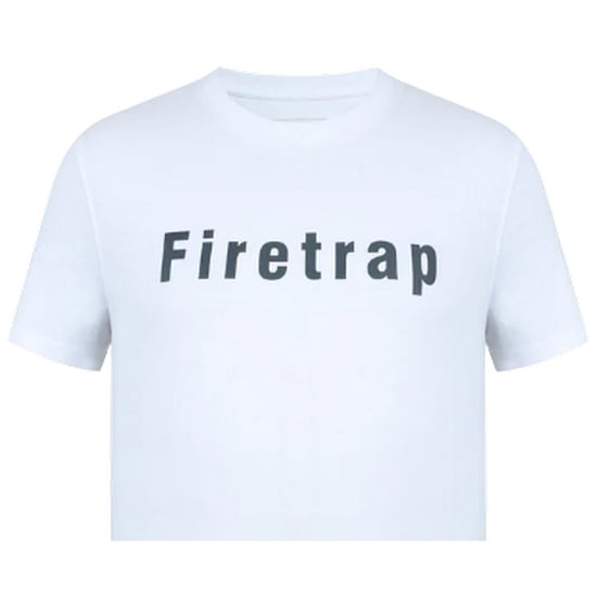Firetrap Heren T-shirt katoen met logo (Wit) - Image 3