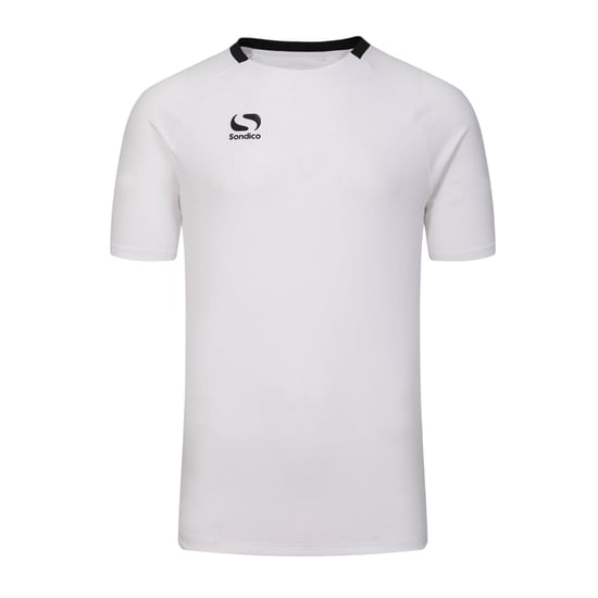 Sondico Herenvoetbalshirt van polyester uit de Fundamental-collectie (Wit, Zwart) - Image 1