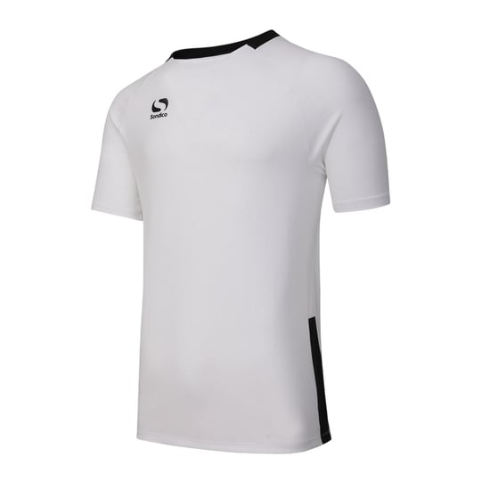 Sondico Herenvoetbalshirt van polyester uit de Fundamental-collectie (Wit, Zwart) - Image 3