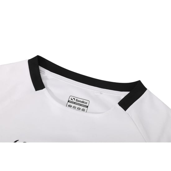 Sondico Herenvoetbalshirt van polyester uit de Fundamental-collectie (Wit, Zwart) - Image 4