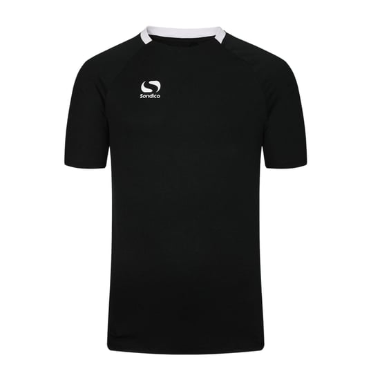 Sondico Herenvoetbalshirt van polyester uit de Fundamental-collectie (Zwart, Wit) - Image 1