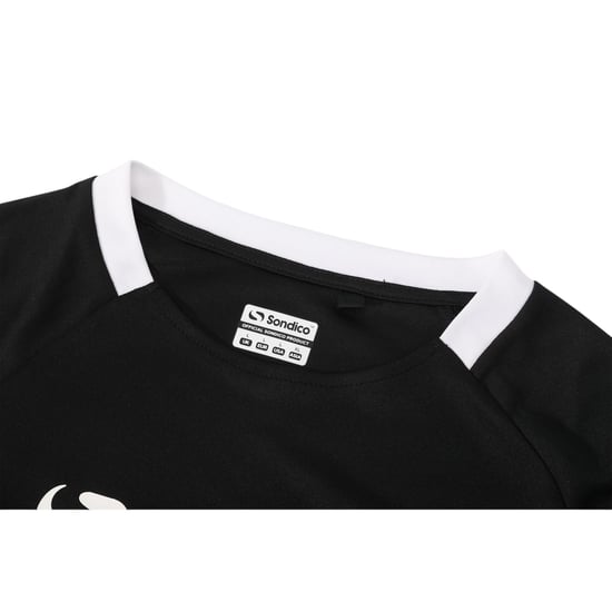 Sondico Herenvoetbalshirt van polyester uit de Fundamental-collectie (Zwart, Wit) - Image 4