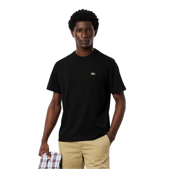 Lacoste Heren Geborduurd T-shirt met logo (Zwart) - Image 1