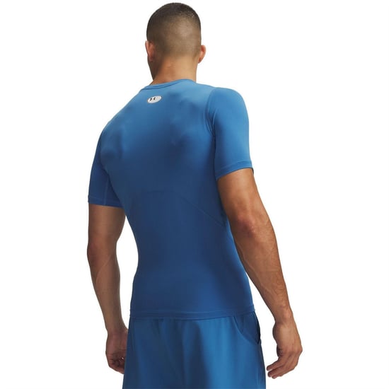 Under Armour Heren HeatGear Training T-shirt (Blauw/Wit) - Image 2