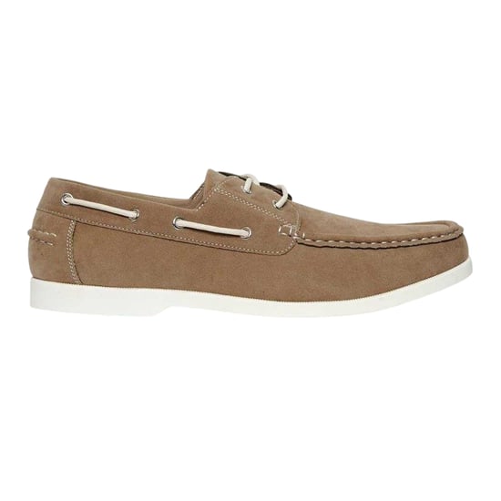Threadbare Amis suède mocassin-bootschoenen voor heren (Steen) - Image 2
