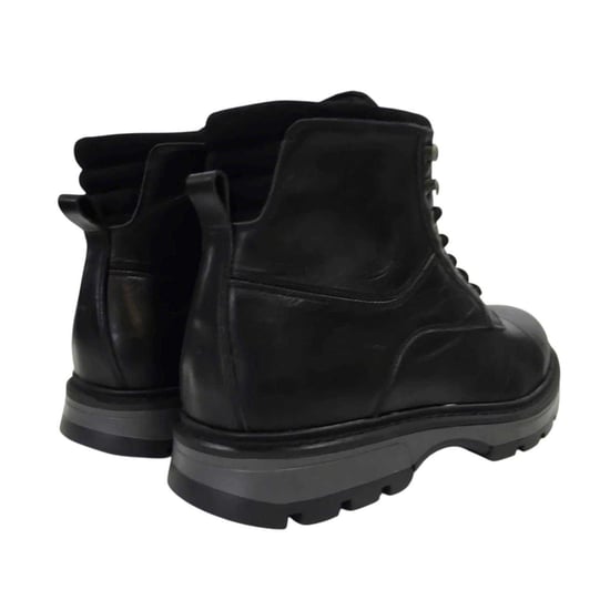 Firetrap Herenwandelschoenen van Ralf met ronde neus en leren bovenwerk (Zwart) - Image 2