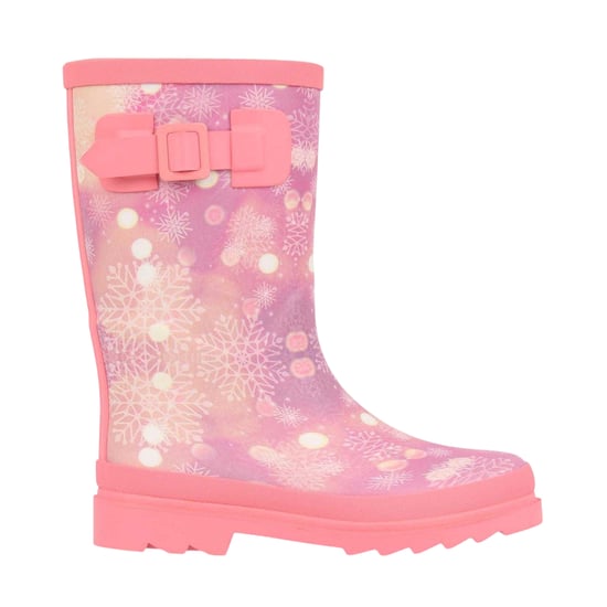 Gelert Waterdichte Wellington-laarzen voor kinderen met marmermotief (Roze) - Image 1