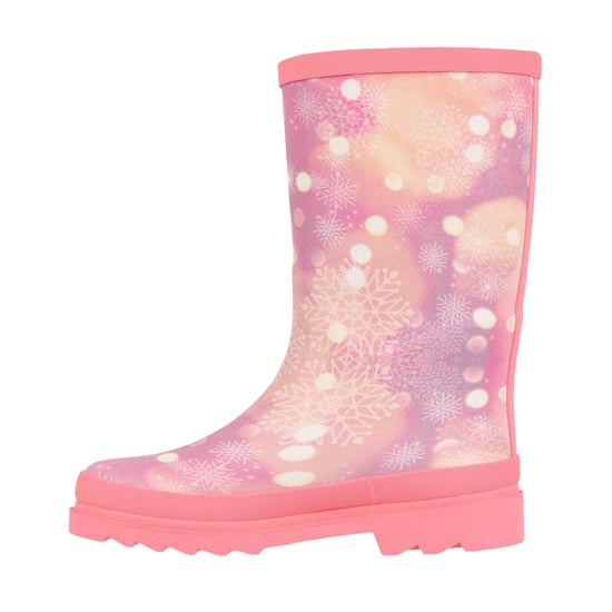 Gelert Waterdichte Wellington-laarzen voor kinderen met marmermotief (Roze) - Image 2