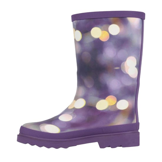 Gelert Waterdichte Wellington-laarzen voor kinderen met marmermotief (Paars) - Image 2