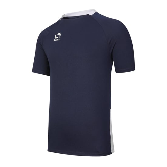 Sondico Herenvoetbalshirt van polyester uit de Fundamental-collectie (Marine, Wit) - Image 3