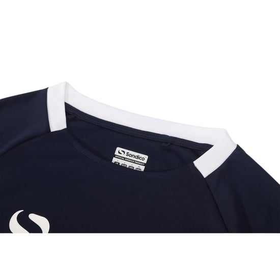 Sondico Herenvoetbalshirt van polyester uit de Fundamental-collectie (Marine, Wit) - Image 4