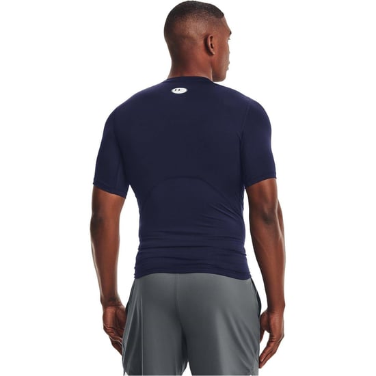 Under Armour Heren HeatGear Training T-shirt (Marine, Wit) - Image 3